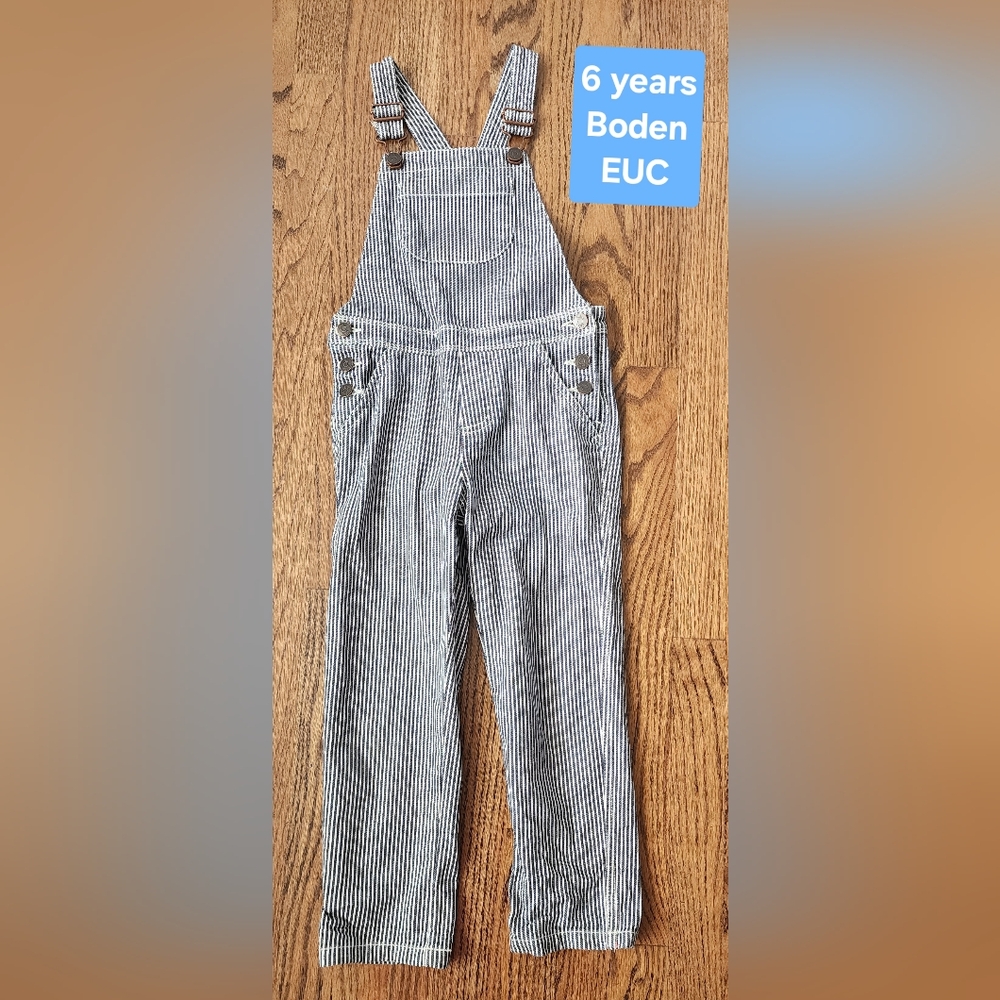 Striped Kids Overalls